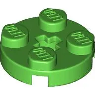 Plate Round 2 x 2 with Axle Hole Type 1 (+ Opening)
