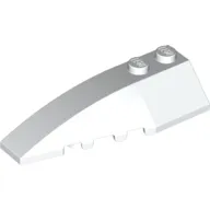 Brick Wedged, Curved 6 x 2 Left, Inner Ridges