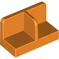 Panel 1 x 2 x 1 with Rounded Corners and Central Divider