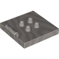 Duplo Plate 4 x 4 with 4 Center Studs and Hinge