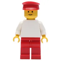 Man - White Torso, Red Legs, Red Hat