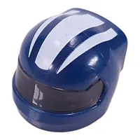 Helmet, Formula 1 with Trans-Black Visor pattern and White Stripes print