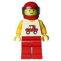White Torso, Red Legs, Red Helmet