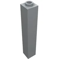 Brick 1 x 1 x 5 with Blocked Open or Hollow Stud