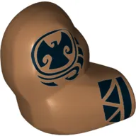 Bigfig Arm, Right with Black Hawaiian Tattoos (Maui) Print