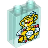 Duplo Brick 1 x 2 x 2 with Bottom Tube - Goblet, Jewelry and Coins Print