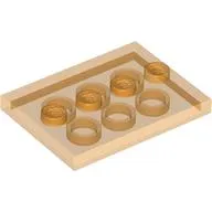 Plate Special 3 x 4 with 1 x 4 Center Studs [Plain]
