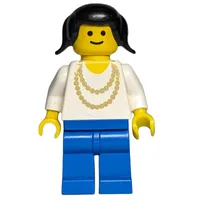 Woman - White Torso, Yellow Necklace, Blue Legs