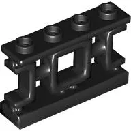 Fence 1 x 4 x 2 Ornamental Asian Lattice Square with 4 Studs