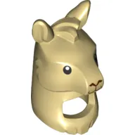 Costume / Mask, Llama Head with Eyes and Nose Print