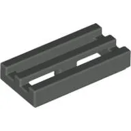 Tile Special 1 x 2 Grille with Bottom Groove