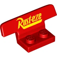 Spoiler, Plate Special 1 x 2 with Ruste'eze Print