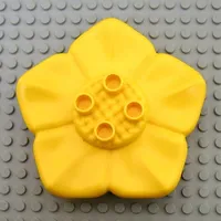 Duplo Plant, Flower 6 x 6 with 4 Top Studs