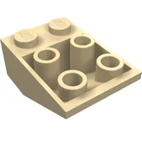 Brick Sloped Inverted 33° 3 x 2, No Connections between Studs, Ovoid Bottom Pin