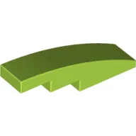 Brick Curved 4 x 1 No Studs [Stud Holder with Symmetric Ridges]