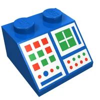 Slope 45° 2 x 2 with Computer Panel Print