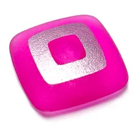 Clikits Icon, Square 2 x 2 Large with Pin, Silver Square Cutout Print