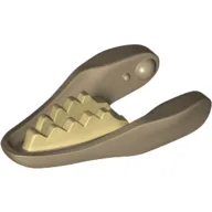 Animal Body Part, Dinosaur, Raptor / Dilophosaurus Lower Jaw with Tan Teeth Print