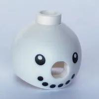 Costume / Mask, Snowman with Black Eyes print