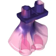 Tail, Mermaid with Trans-Dark Pink Marbled End