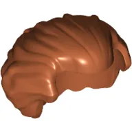 Hair Swept Back with Widow's Peak Chin-Length and Bushy in Back