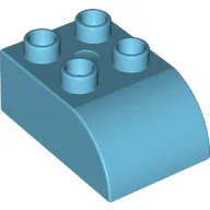 Duplo Brick 2 x 3 with Curved Top