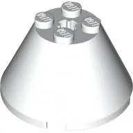 Cone 4 x 4 x 2, Axle Hole [Plain]