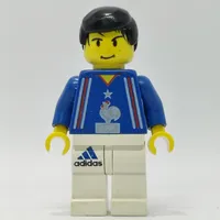 Soccer Player Blue Torso, White Legs 1