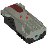 Hub, Micro Scout with Red Buttons and Black Base