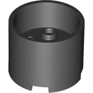 Brick Round 3 x 3 x 2 Recessed Center with 2 x 2 Studs and Axle Hole