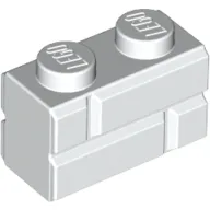 Brick Special 1 x 2 with Masonry Brick Profile