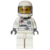 Astronaut, White, Space Helmet with Trans-Brown Visor, Orange Sunglasses (3626c Head)