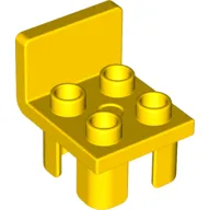Duplo Chair with 4 Studs and Squared Back