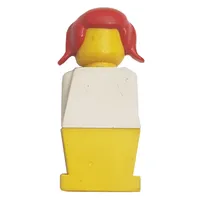 LEGOLAND Female, White Torso, Yellow Legs, Red Hair