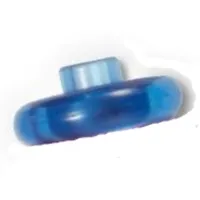 Pen Bead, Round Short, Curved Edge