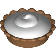 Food Pie with White Cream Filling Pattern