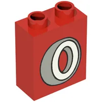 Duplo Brick 1 x 2 x 2 with Tire Print