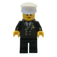 Boat Admiral, Black Suit with Gold Anchor (3626b Head)