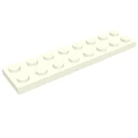 Plate 2 x 8 with Waffle Bottom