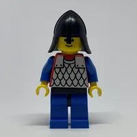 Knight (Scale Mail on Red) - Blue Arms, Blue Legs, Black Neck-Protector