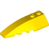 Brick Wedged, Curved 6 x 2 Left, Inner Ridges