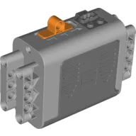Battery Box, Power Functions 4 x 11 x 7 with Orange Switch and Dark Bluish Gray Covers [Complete Assembly]