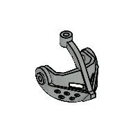 Headwear Accessory Visor Grille with Top Pin Hole (Castle)