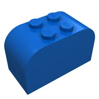 Brick Curved 2 x 4 x 2 Double [Plain]