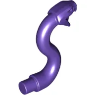 Animal, Snake Head with Open Mouth, Fangs and Curved Neck with Bar