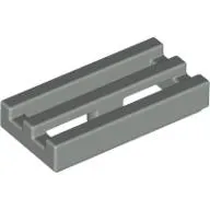 Tile Special 1 x 2 Grille with Bottom Groove
