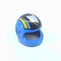 Helmet, Standard with Silver/Black/Medium Blue/Yellow Print (Set 8364)