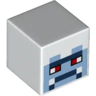 Minifig Head Special, Cube with Yeti Face Print