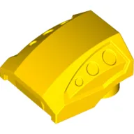 Slope Curved 2 x 2 No Studs - 3 Recessed Side Ports