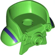 Minifig Neckwear Armour Space with Shoulder Protection and High Back with Purple Stripe Print